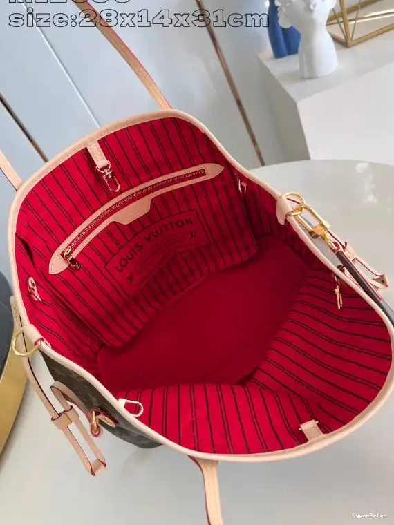 Out Inside Vuitton Bandoulière Louis Neverfull MM-31*28*14cm 0703